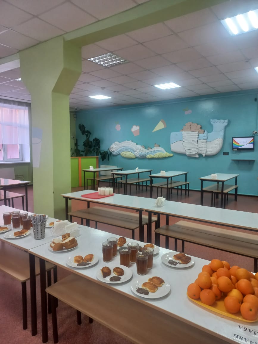 Столовая школы 34 города Иркутска.